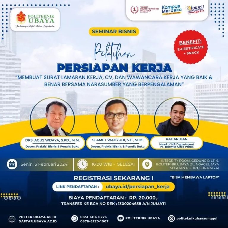 Politeknik Ubaya Mengadakan Seminar Bisnis Politeknik Ubaya